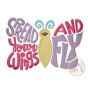 Spread Your Wings and Fly Butterfly Applique | Machine Embroidery Designs by JuJu