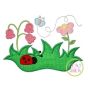 Spring Garden Applique | Machine Embroidery Designs by JuJu