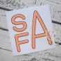 Stacked Sans Floss Applique Monogram Font | Machine Embroidery Designs by JuJu