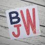 Stacked Sans Floss Applique Monogram Font | Machine Embroidery Designs by JuJu