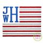 Stacked Serif Flag Frame Embroidery | Machine Embroidery Designs by JuJu