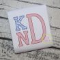 Stacked Serif Patriotic Motif Embroidery Monogram Font | Machine Embroidery Designs by JuJu