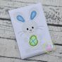 Standing Bunny with Egg Boy Applique | Machine Embroidery Designs by JuJu