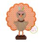 Standing Turkey In Headdress Applique | Machine Embroidery Designs by JuJu