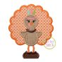 Standing Turkey In Headdress Applique | Machine Embroidery Designs by JuJu