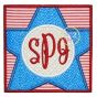 Star Box Monogram Applique | Machine Embroidery Designs by JuJu