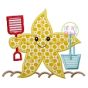 Beach Starfish Applique | Machine Embroidery Designs by JuJu