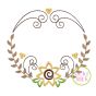Sunflower Flourish Circle Embroidery | Machine Embroidery Designs by JuJu