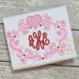 Super Swirly Heart Frame Sketch Embroidery Design | Machine Embroidery Designs by JuJu