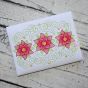 Super Swirly Poinsettia Trio Sketch Embroidery | Machine Embroidery Designs by JuJu