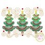 Super Swirly Tree Trio Sketch Embroidery | Machine Embroidery Designs by JuJu