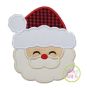 Sweet Santa Face Applique | Machine Embroidery Designs by JuJu
