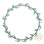 Sweet Wreath Embroidery Design | Machine Embroidery Designs by JuJu