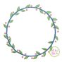Sweet Wreath Embroidery Design | Machine Embroidery Designs by JuJu