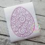 Swirl Egg Embroidery (Scroll Egg) | Machine Embroidery Designs by JuJu