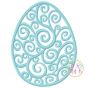 Swirl Egg Embroidery (Scroll Egg) | Machine Embroidery Designs by JuJu