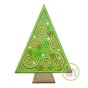 Swirly Christmas Tree Applique | Machine Embroidery Designs by JuJu
