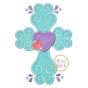 Swirly Cross Applique | Machine Embroidery Designs by JuJu