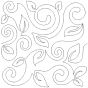 Swirly Vines End-to-End Quilting Embroidery Design | Machine Embroidery Designs by JuJu