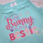 The Bunny Is My Bestie Embroidery | Machine Embroidery Designs by JuJu