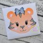 Tiger Face Girl Sketch Embroidery | Machine Embroidery Designs by JuJu