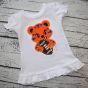 Tiger Football Mascot Applique | Machine Embroidery Designs by JuJu