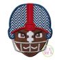 Tough Football Helmet Applique | Machine Embroidery Designs by JuJu