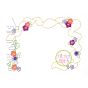 Tower Princess Frame Embroidery | Machine Embroidery Designs by JuJu