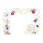Tower Princess Frame Embroidery | Machine Embroidery Designs by JuJu