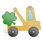 Tow Truck Shamrock Sketch | Machine Embroidery Designs by JuJu