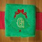 Embossed Christmas Tree Monogram Alphabet Machine Embroidery Designs by JuJu