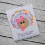 Turkey 2 Girl Applique | Machine Embroidery Designs by JuJu