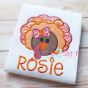 Turkey 2 Girl Applique | Machine Embroidery Designs by JuJu