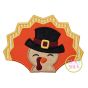 Turkey with Hat Boy Applique | Machine Embroidery Designs by JuJu