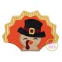 Turkey with Hat Boy Applique | Machine Embroidery Designs by JuJu