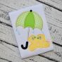 Umbrella with Boots Applique | Machine Embroidery Designs by JuJu