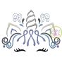 Unicorn Horn Awareness Ribbon Embroidery | Machine Embroidery Designs by JuJu
