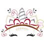 Unicorn Horn Football Embroidery | Machine Embroidery Designs by JuJu