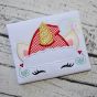 Unicorn Horn Santa Hat Applique | Machine Embroidery Designs by JuJu