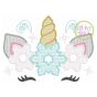 Unicorn Horn Snowflakes Motif | Machine Embroidery Designs by JuJu