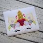 Unicorn Horn with Hearts Applique | Machine Embroidery Designs by JuJu