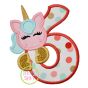 Unicorn Numbers Set Applique | Machine Embroidery Designs by JuJu