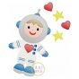 Valentine Astronaut Sketch | Machine Embroidery Designs by JuJu