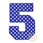 I2S Varsity Numbers Applique | Machine Embroidery Designs by JuJu