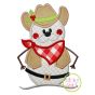 Western Snowman Applique | Machine Embroidery Designs by JuJu