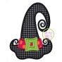 Whimsical Witch Hat Applique | Machine Embroidery Designs by JuJu