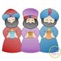 Wisemen Sketch Embroidery | Machine Embroidery Designs by JuJu