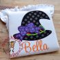 Witch Hat Bow Applique | Machine Embroidery Designs by JuJu