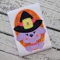 Witch Dog Oval Applique | Machine Embroidery Designs by JuJu