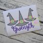 Witch Hat Trio Motif Embroidery | Machine Embroidery Designs by JuJu